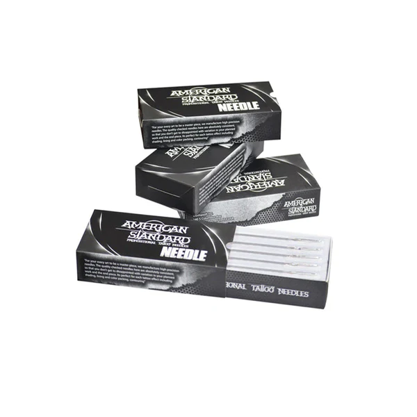 American Standard Tattoo Fine Long Needles (Box of 50pcs)