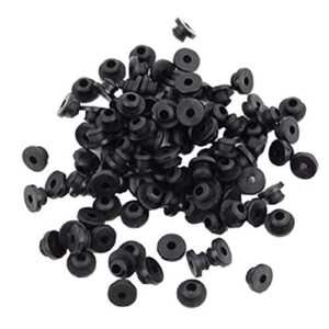 Tattoo Gizmo Tattoo Rubber Nipples 100pcs Black