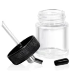 TG Airbrush Glass Jar with 30o Down Angle Adaptor Lid Assembly