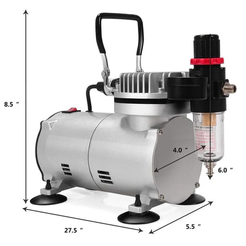 Weytoll AG-18B 1/5hp, Air Compressor with regulator, 220-volt, 50HZ and European Plug