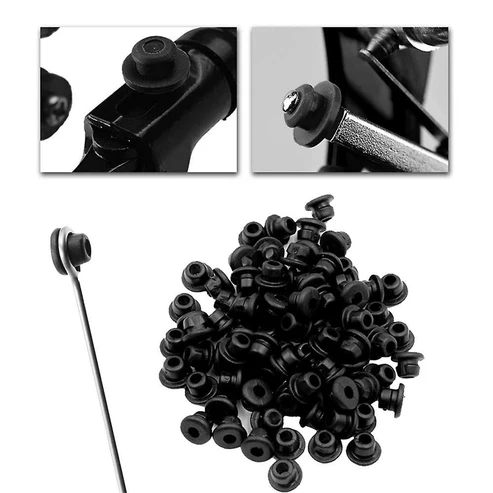 Tattoo Gizmo Tattoo Rubber Nipples 100pcs Black