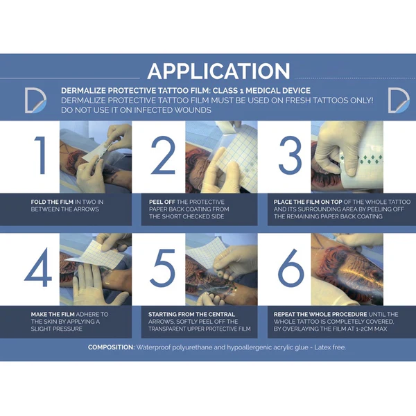 Dermalize Pro Protective Tattoo Film