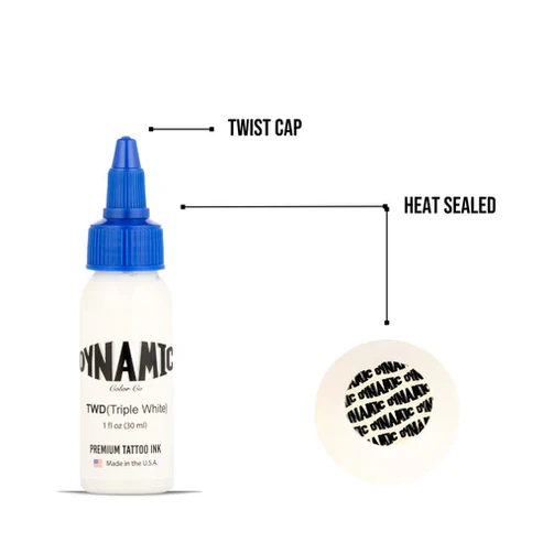Dynamic Triple White Tattoo Ink