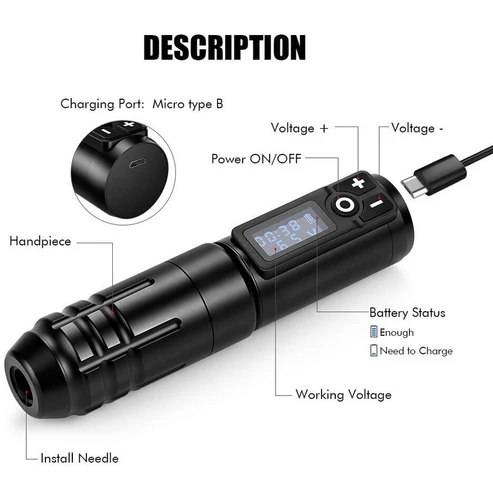 TG Stature Wireless Tattoo Machine
