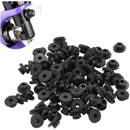Tattoo Gizmo Tattoo Rubber Nipples 100pcs Black