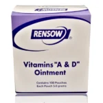 Rensow Vitamin A&d Ointment Contains 100 Pouches for Tattoo Aftercare