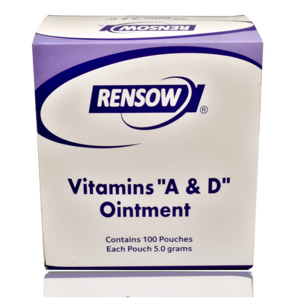 Rensow Vitamin A&d Ointment Contains 100 Pouches for Tattoo Aftercare