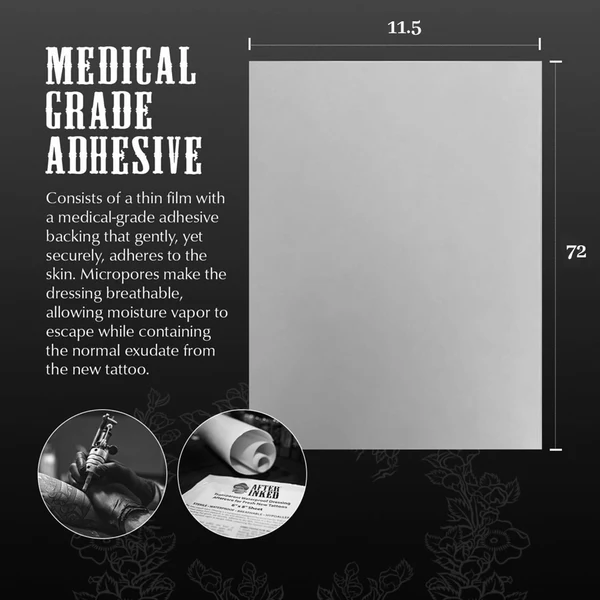 Tattoo Aftercare Clear Adhesive Bandange Waterproof Dressing Roll
