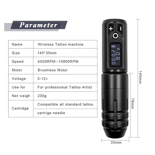TG Stature Wireless Tattoo Machine