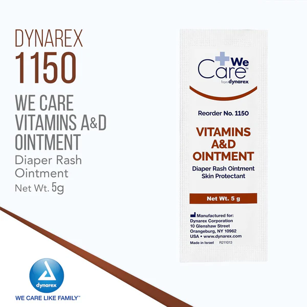 Dynarex Vitamins A & D Ointment Pouch - 5gm