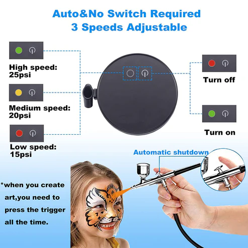 Portable Tattoo Airbrush Makeup Kit